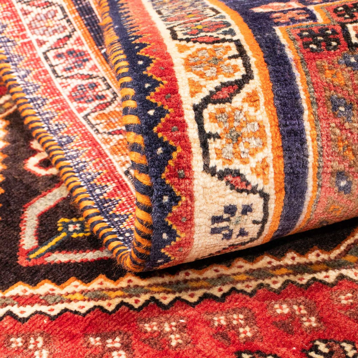 Alfombra persa - Nómada - 153 x 80 cm - rojo oscuro