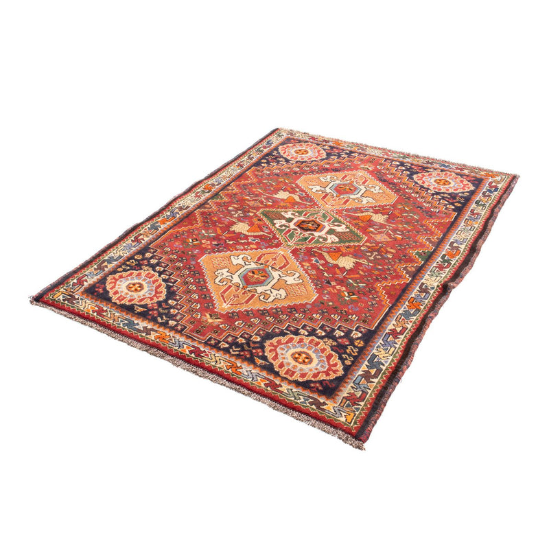 Alfombra persa - Nómada - 143 x 110 cm - rojo oscuro