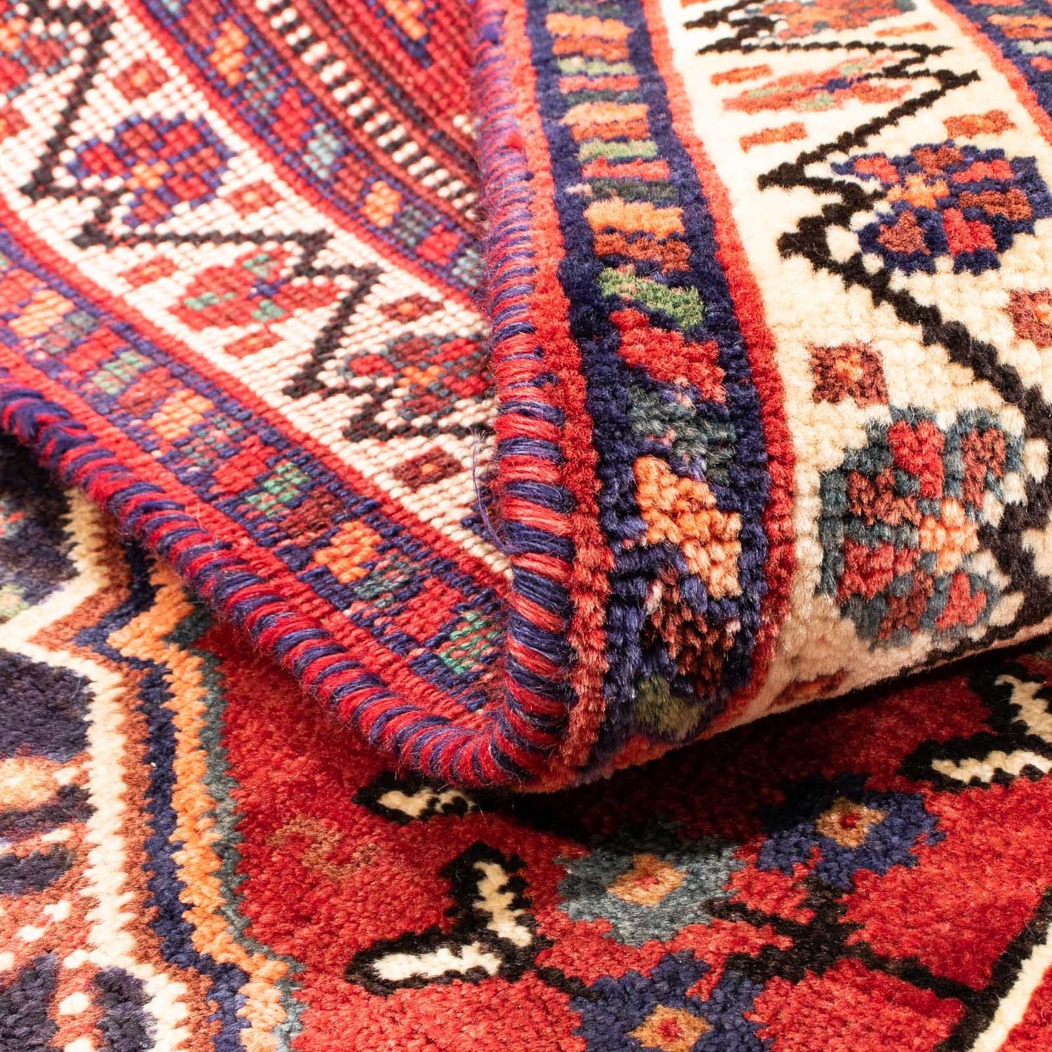 Alfombra persa - Nómada - 162 x 127 cm - rojo