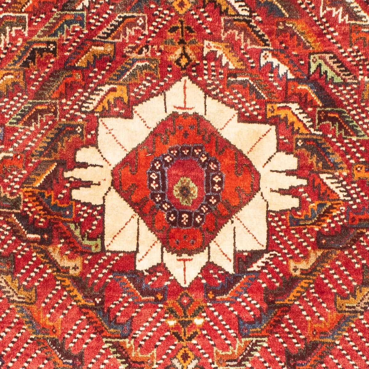 Alfombra persa - Nómada - 156 x 112 cm - rojo oscuro
