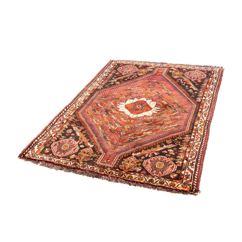 Alfombra persa - Nómada - 156 x 112 cm - rojo oscuro