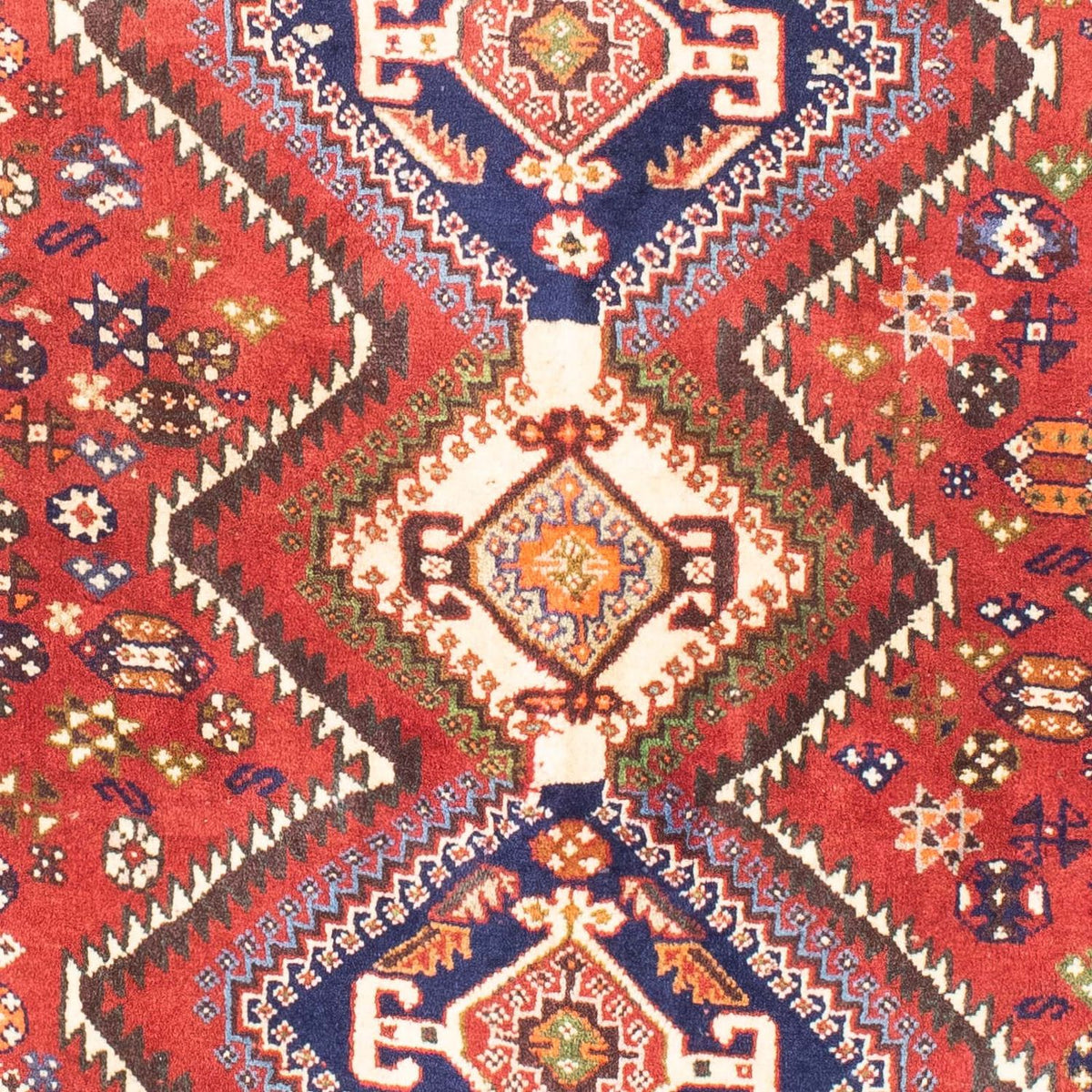 Alfombra persa - Nómada - 170 x 105 cm - rojo oscuro