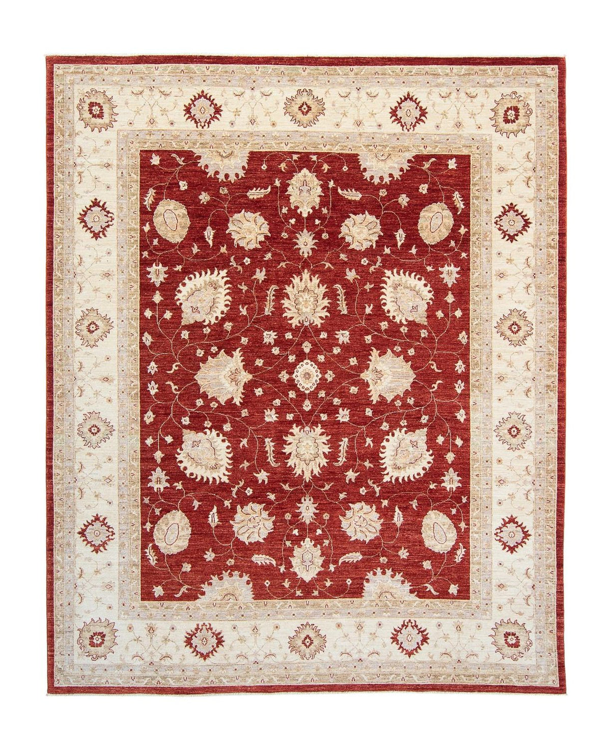 Alfombra Ziegler - 298 x 240 cm - rojo oscuro