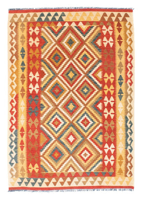 Alfombra Kelim - Oriental - 200 x 133 cm - rojo