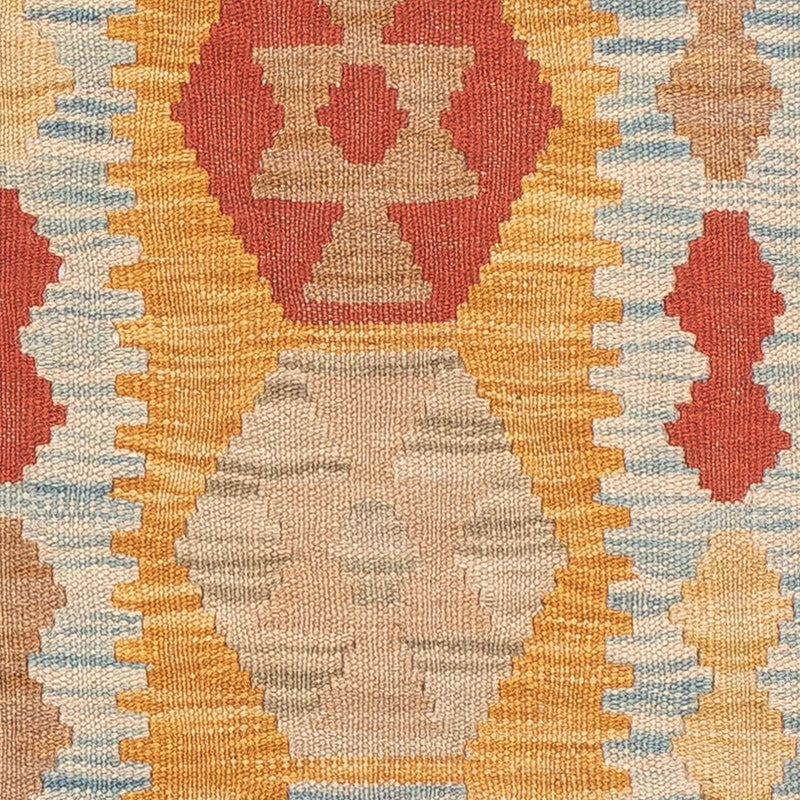 Alfombra de pasillo Alfombra Kelim - Splash - 212 x 65 cm - multicolor