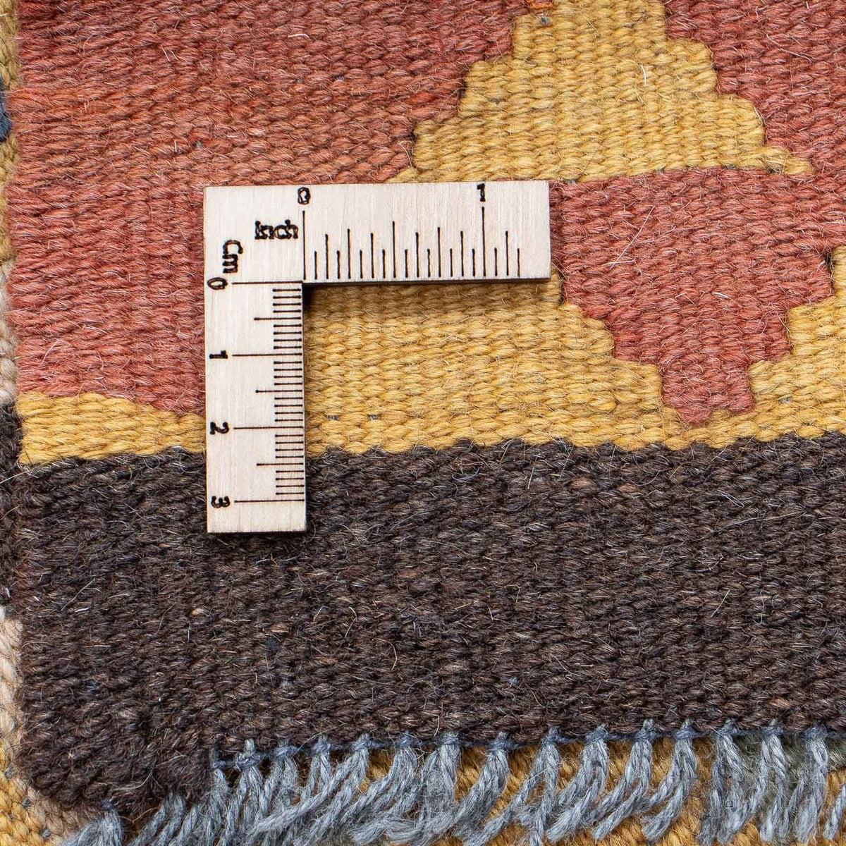 Alfombra de pasillo Alfombra Kelim - Splash - 210 x 64 cm - multicolor