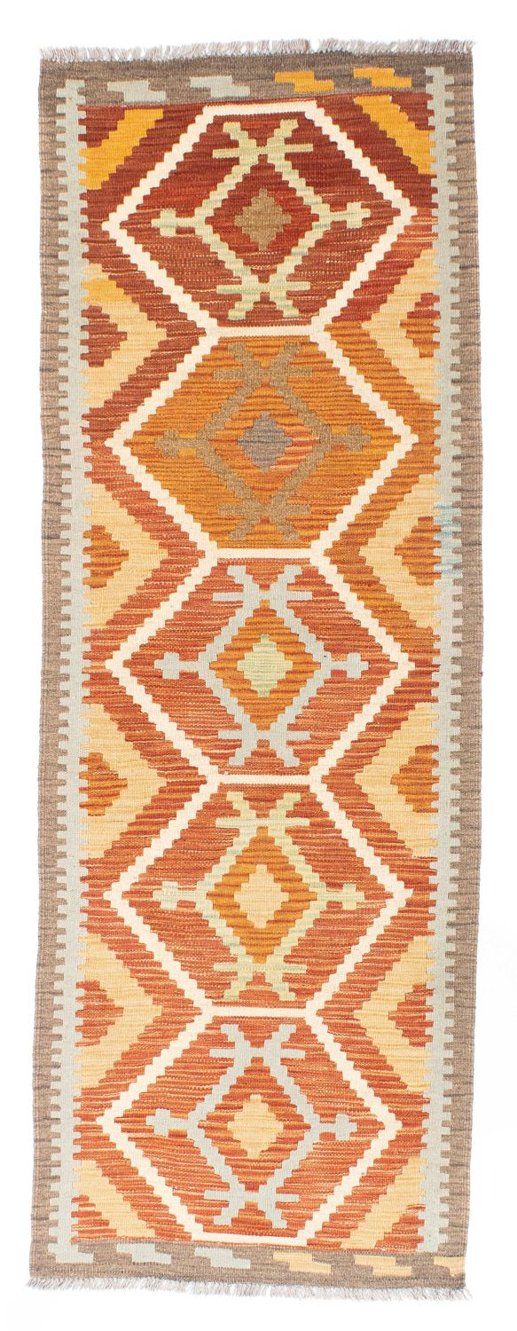 Alfombra de pasillo Alfombra Kelim - Oriental - 205 x 71 cm - óxido