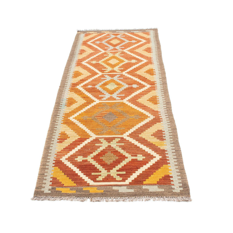 Alfombra de pasillo Alfombra Kelim - Oriental - 205 x 71 cm - óxido