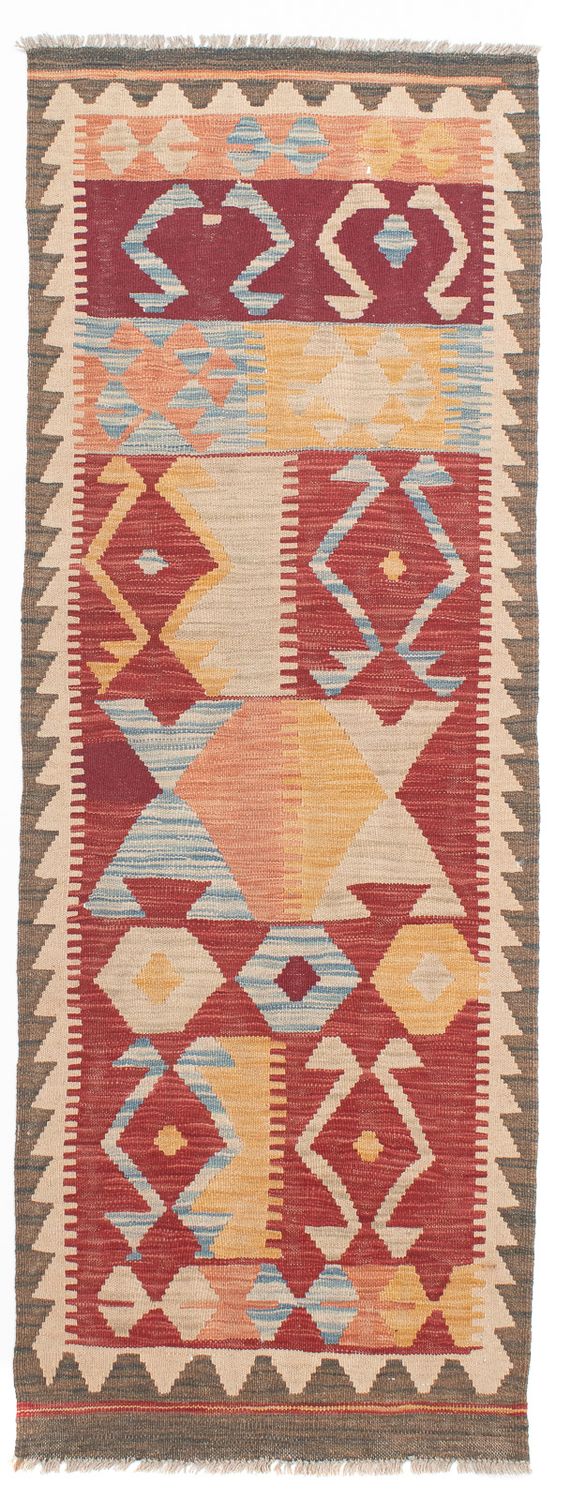 Alfombra de pasillo Alfombra Kelim - Splash - 203 x 69 cm - multicolor