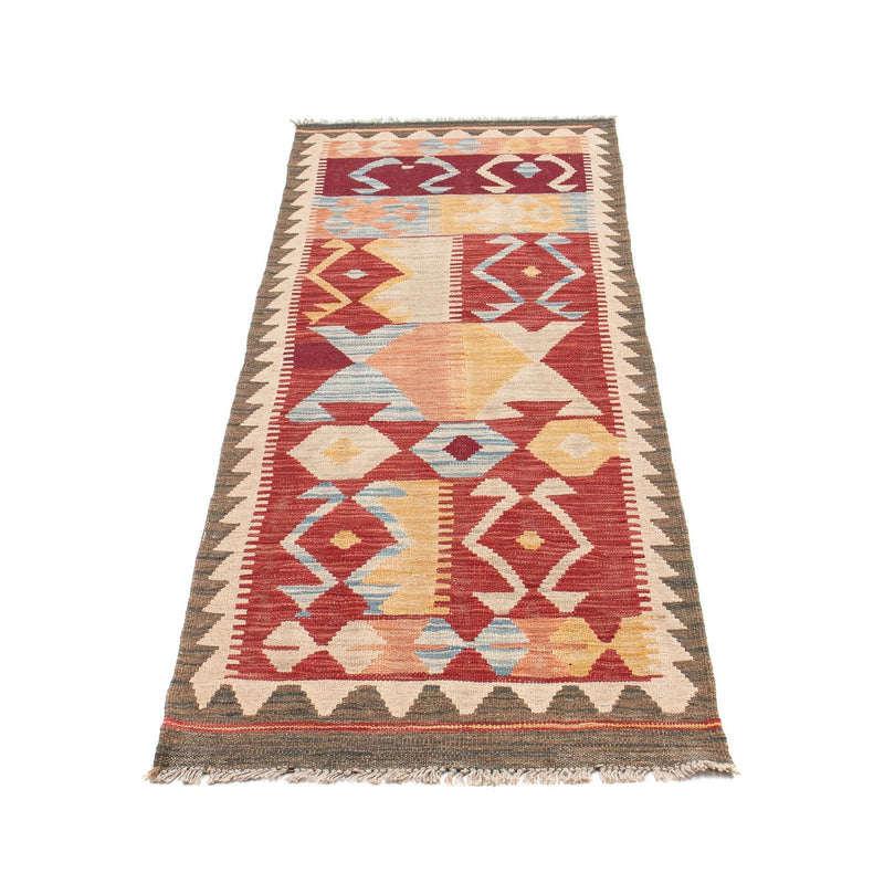 Alfombra de pasillo Alfombra Kelim - Splash - 203 x 69 cm - multicolor