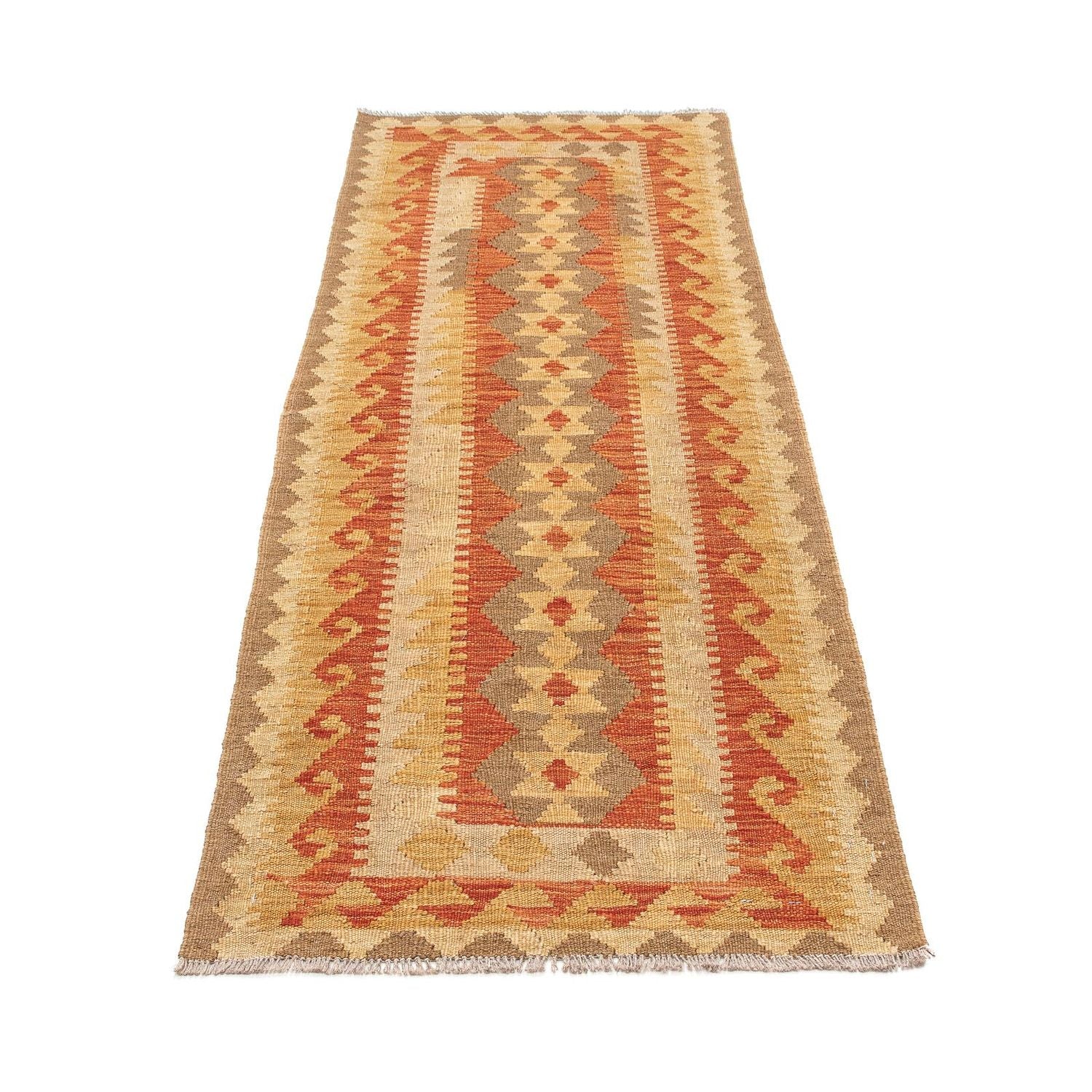 Alfombra de pasillo Alfombra Kelim - Splash - 192 x 61 cm - multicolor