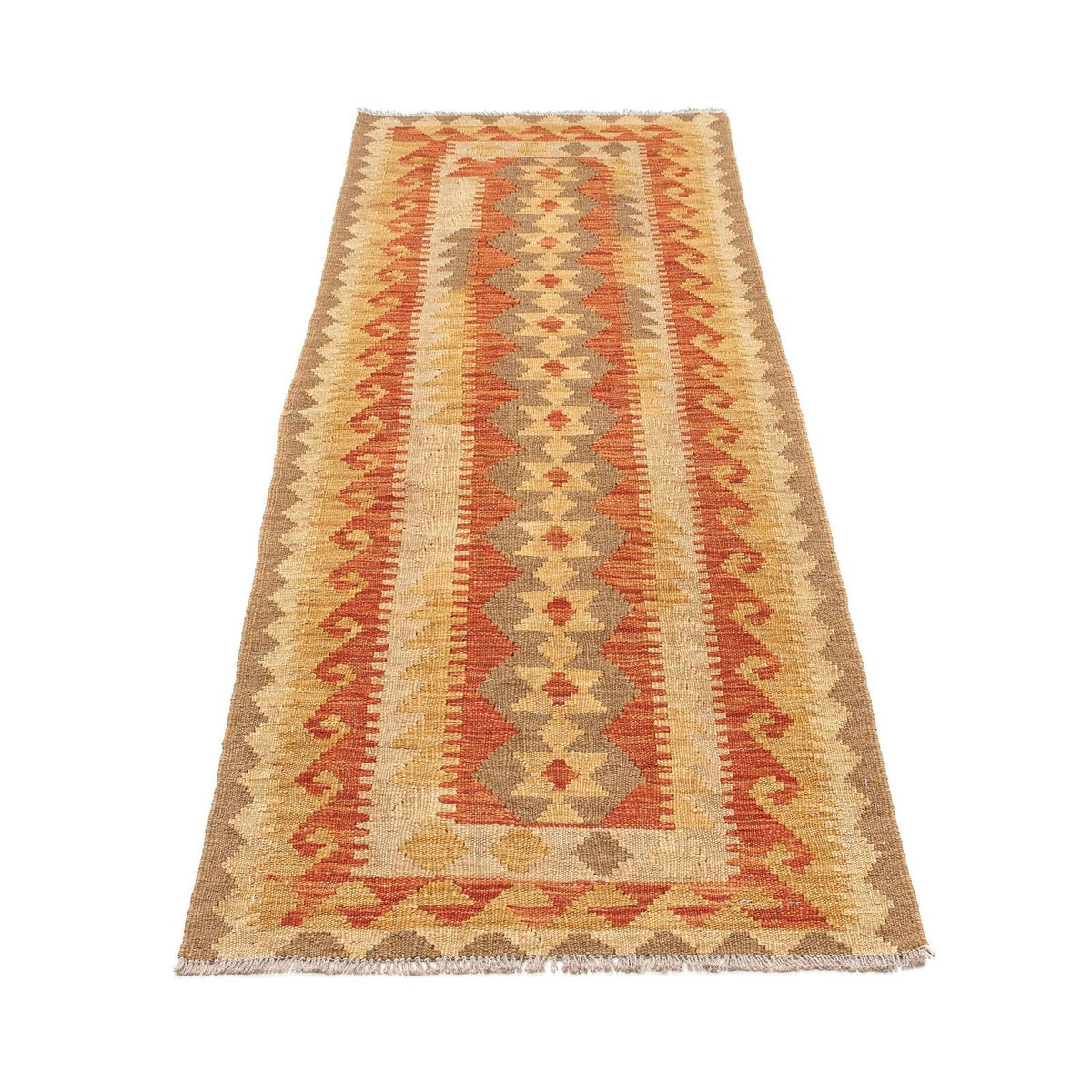 Alfombra de pasillo Alfombra Kelim - Splash - 192 x 61 cm - multicolor