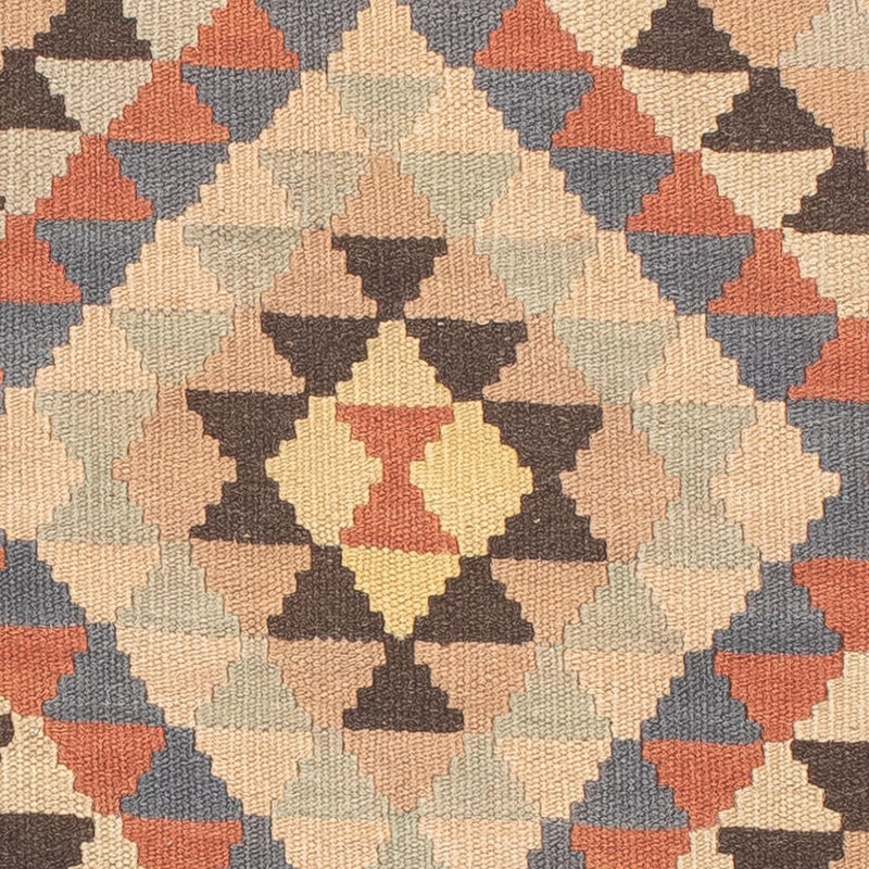 Alfombra de pasillo Alfombra Kelim - Splash - 198 x 63 cm - beige