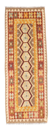Alfombra de pasillo Alfombra Kelim - Oriental - 191 x 74 cm - beige