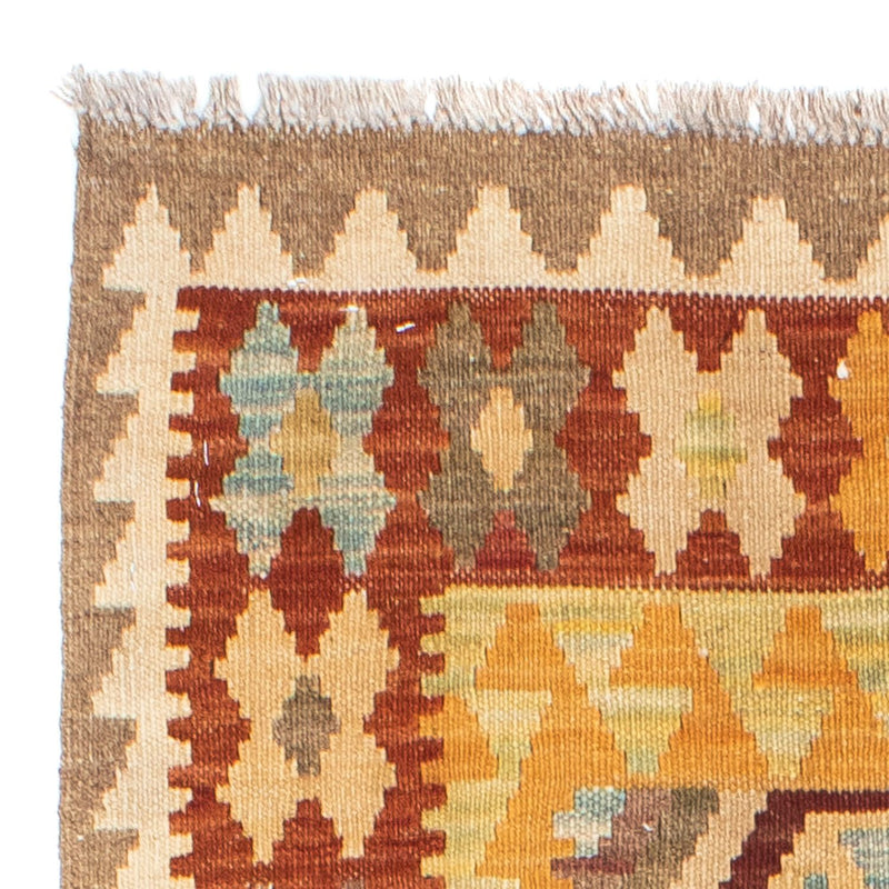 Alfombra de pasillo Alfombra Kelim - Oriental - 191 x 74 cm - beige