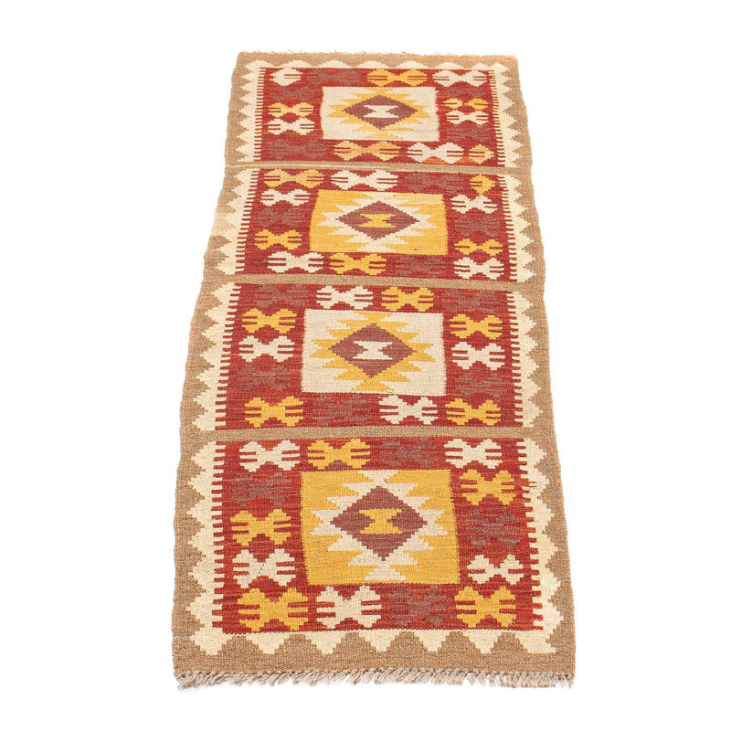 Alfombra de pasillo Alfombra Kelim - Splash - 195 x 50 cm - multicolor