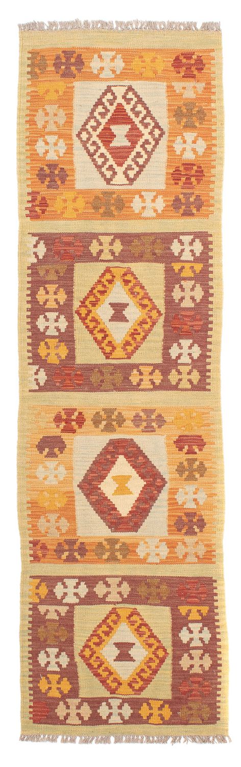 Alfombra de pasillo Alfombra Kelim - Splash - 194 x 48 cm - multicolor