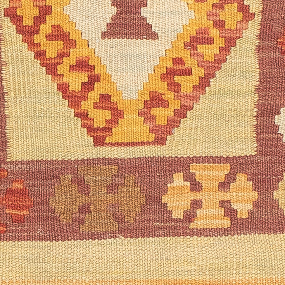 Alfombra de pasillo Alfombra Kelim - Splash - 194 x 48 cm - multicolor