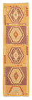 Alfombra de pasillo Alfombra Kelim - Splash - 191 x 52 cm - oro