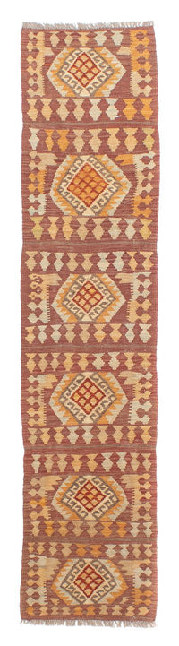 Alfombra de pasillo Alfombra Kelim - Splash - 248 x 49 cm - multicolor