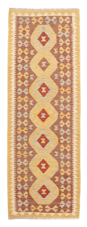 Alfombra de pasillo Alfombra Kelim - Splash - 197 x 67 cm - multicolor