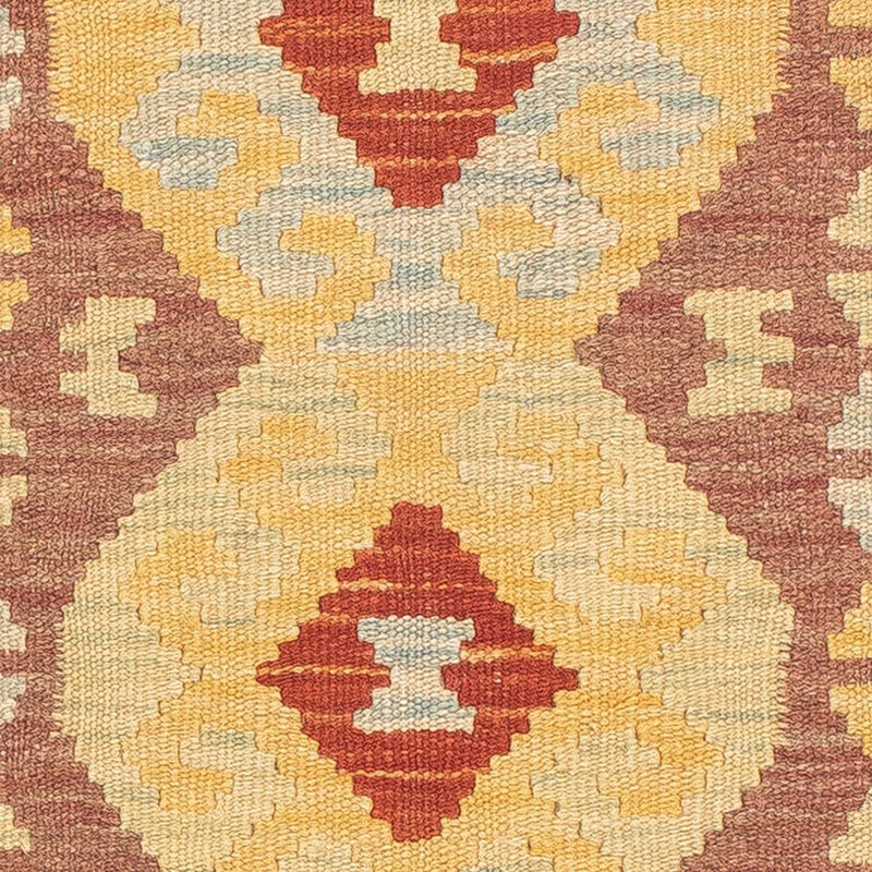 Alfombra de pasillo Alfombra Kelim - Splash - 197 x 67 cm - multicolor