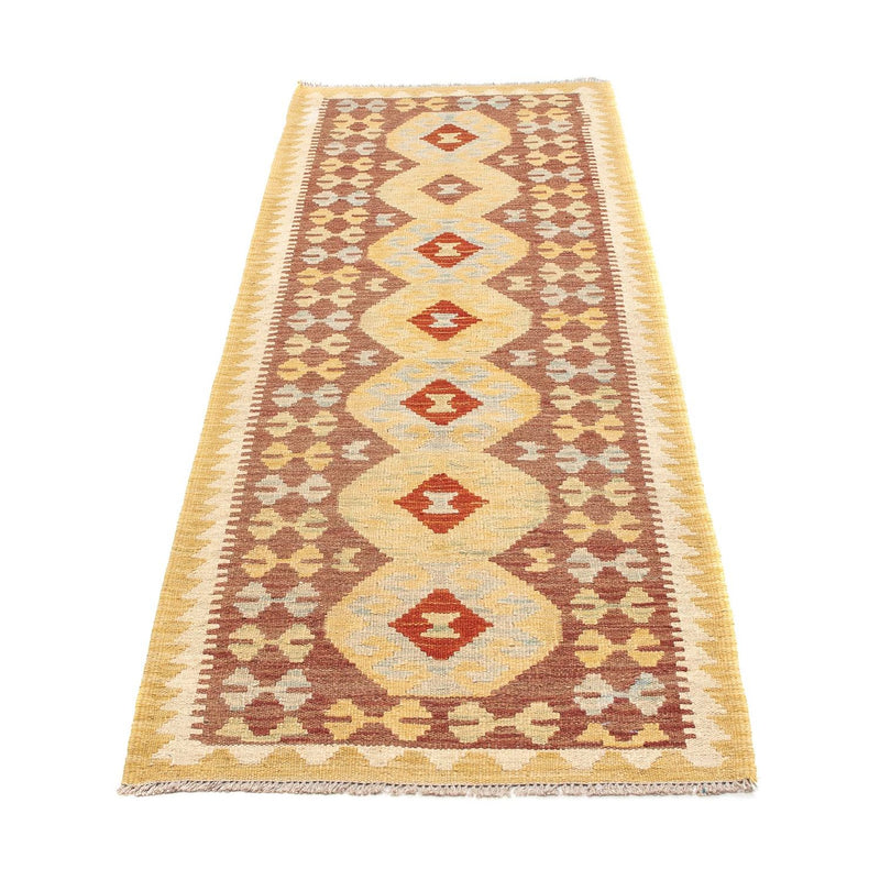 Alfombra de pasillo Alfombra Kelim - Splash - 197 x 67 cm - multicolor