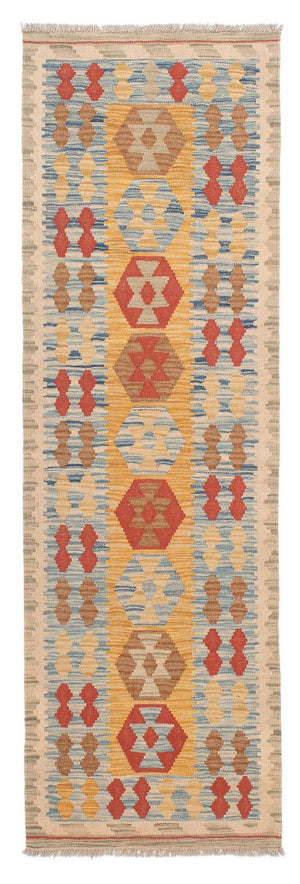 Alfombra de pasillo Alfombra Kelim - Splash - 214 x 65 cm - multicolor