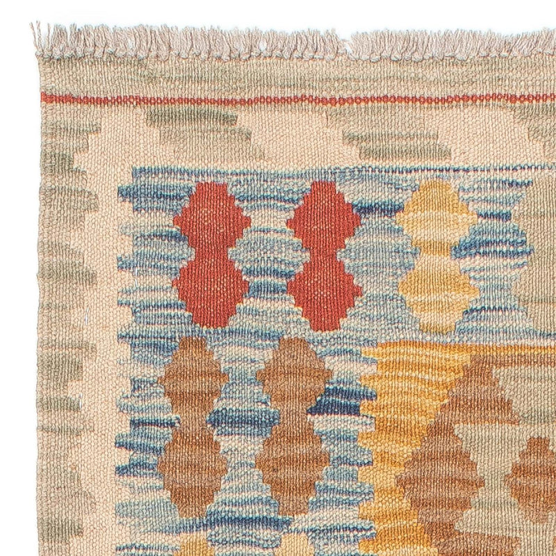 Alfombra de pasillo Alfombra Kelim - Splash - 214 x 65 cm - multicolor