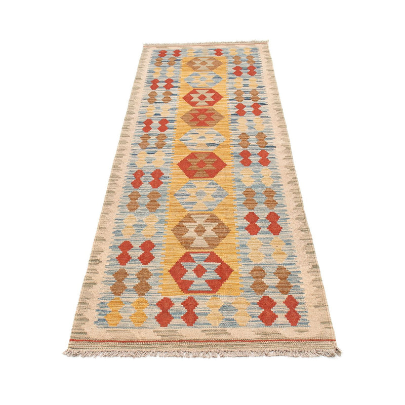 Alfombra de pasillo Alfombra Kelim - Splash - 214 x 65 cm - multicolor