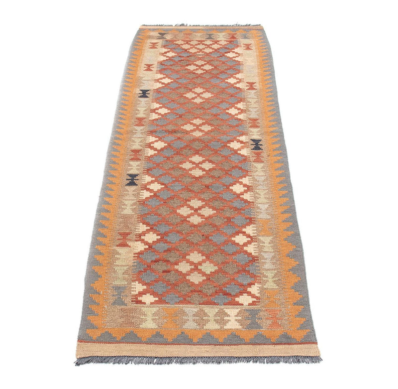 Alfombra de pasillo Alfombra Kelim - Splash - 199 x 57 cm - multicolor