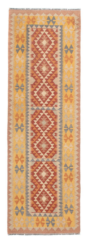 Alfombra de pasillo Alfombra Kelim - Splash - 197 x 62 cm - multicolor