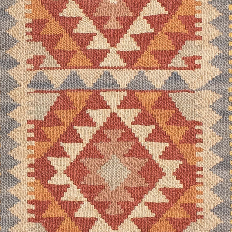 Alfombra de pasillo Alfombra Kelim - Splash - 197 x 62 cm - multicolor