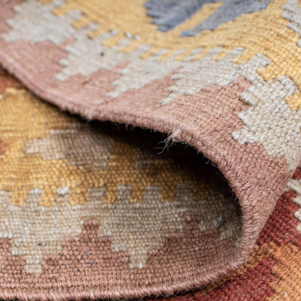 Alfombra de pasillo Alfombra Kelim - Splash - 197 x 62 cm - multicolor