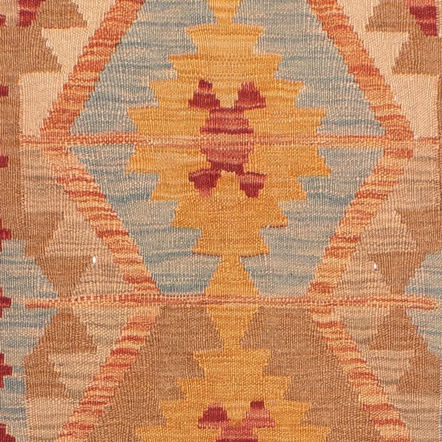 Alfombra de pasillo Alfombra Kelim - Splash - 389 x 81 cm - multicolor