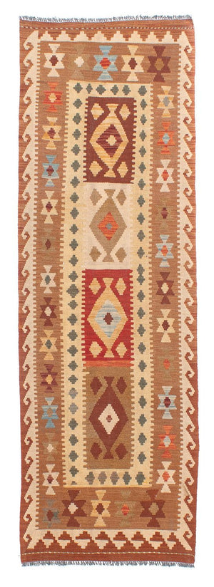 Alfombra de pasillo Alfombra Kelim - Splash - 254 x 81 cm - multicolor