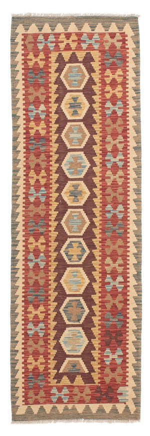 Alfombra de pasillo Alfombra Kelim - Splash - 198 x 64 cm - multicolor
