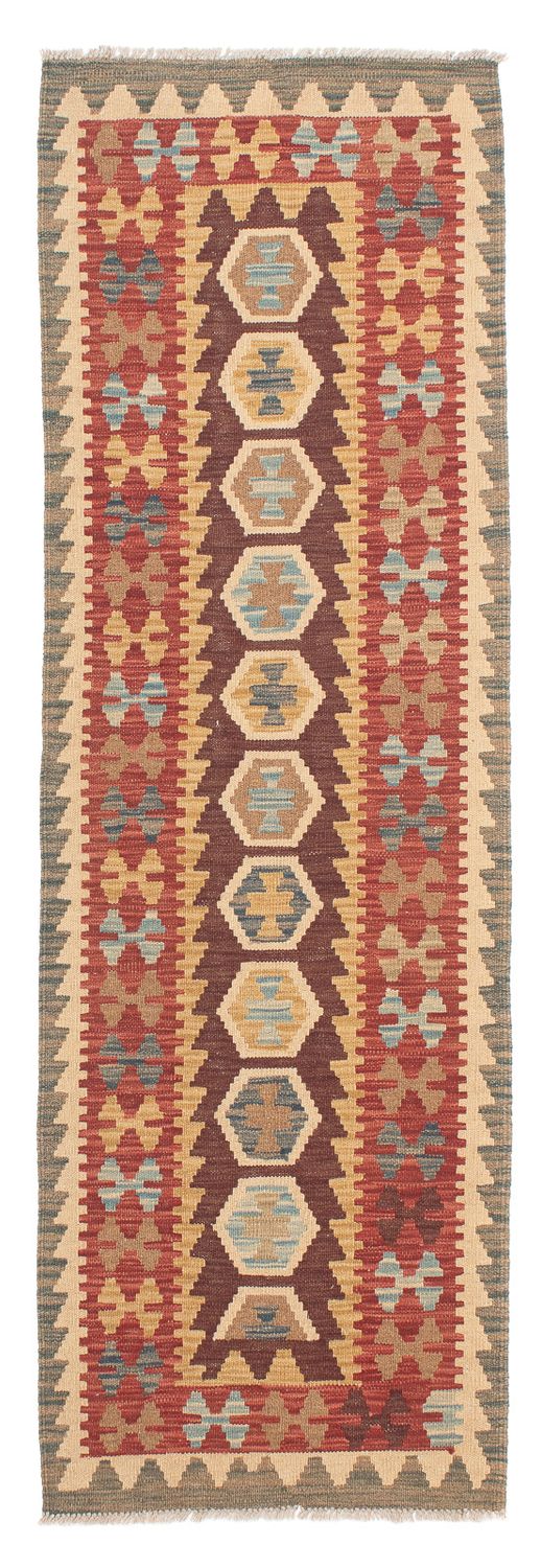 Alfombra de pasillo Alfombra Kelim - Splash - 198 x 64 cm - multicolor