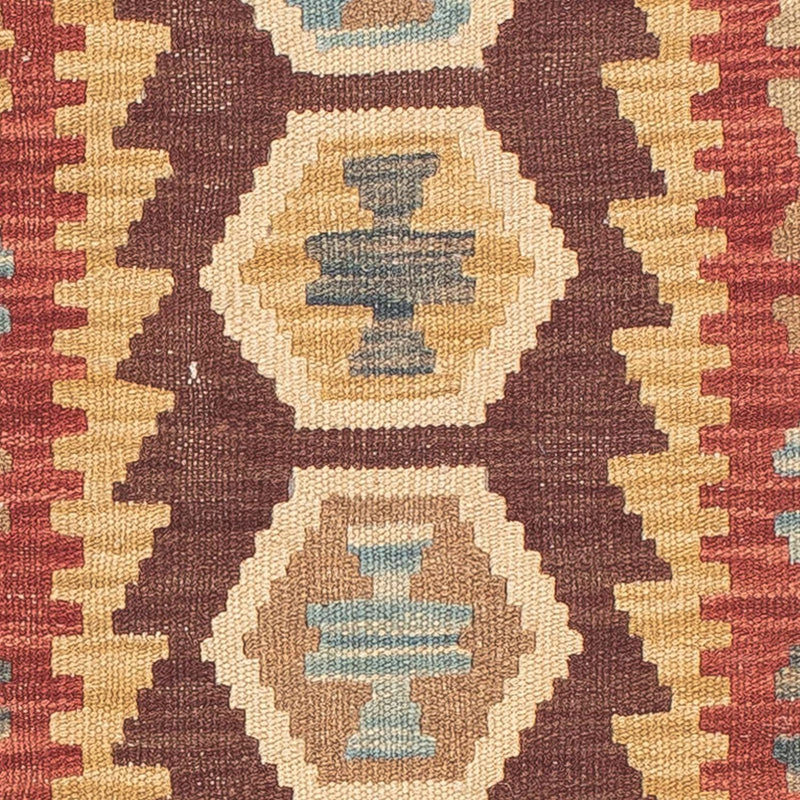 Alfombra de pasillo Alfombra Kelim - Splash - 198 x 64 cm - multicolor