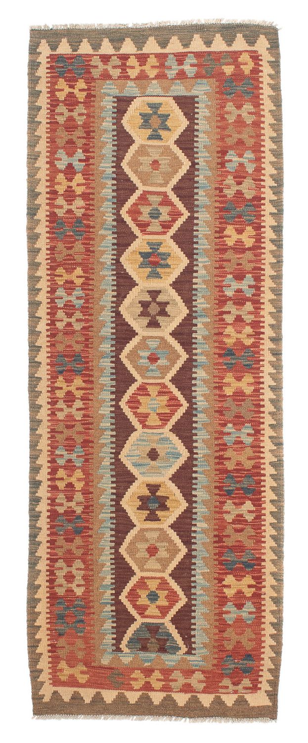 Alfombra de pasillo Alfombra Kelim - Splash - 200 x 67 cm - multicolor