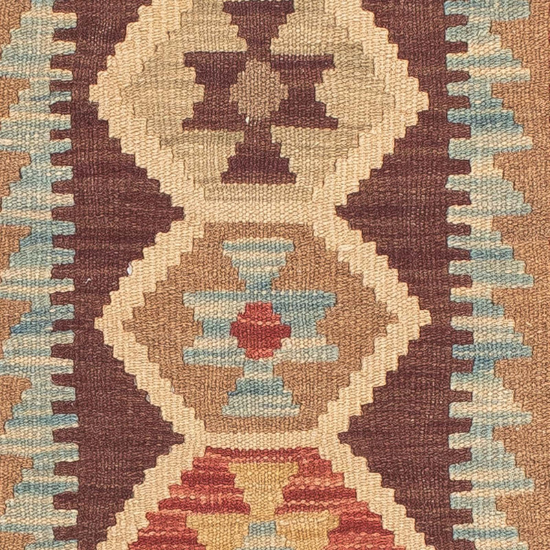 Alfombra de pasillo Alfombra Kelim - Splash - 200 x 67 cm - multicolor