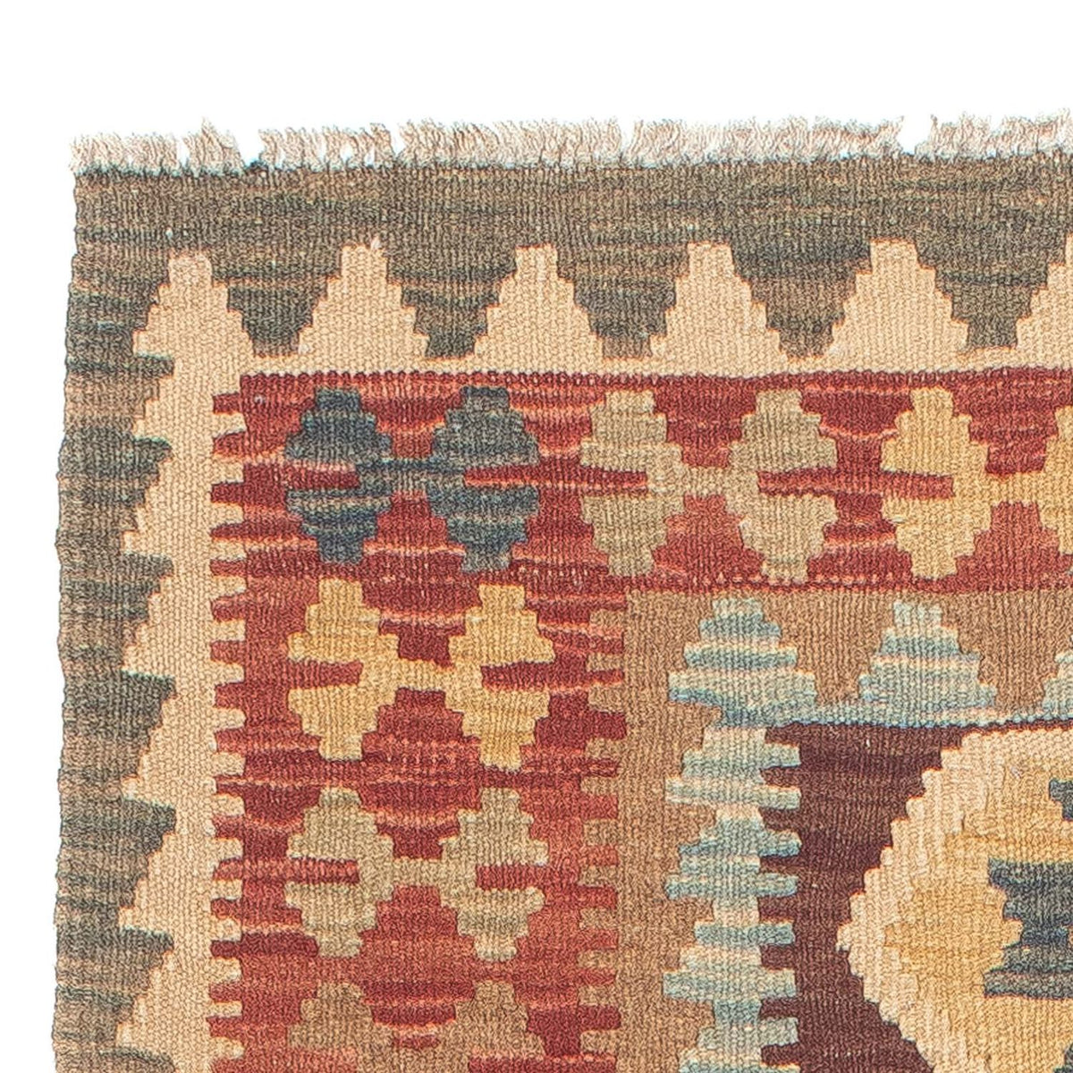 Alfombra de pasillo Alfombra Kelim - Splash - 200 x 67 cm - multicolor