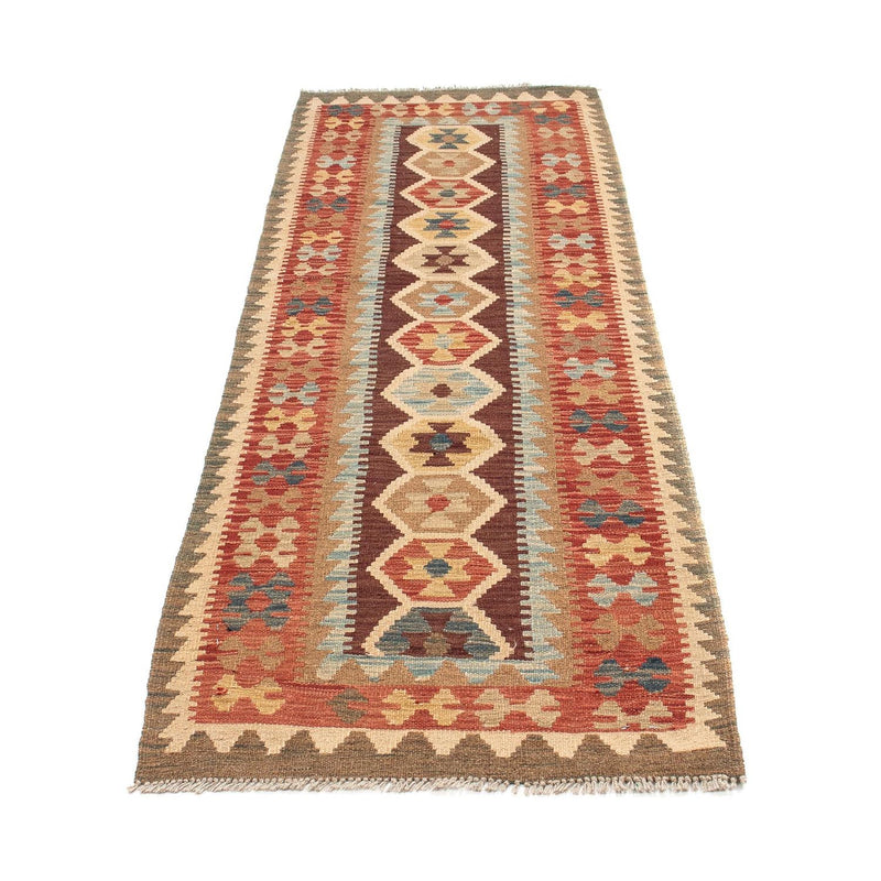 Alfombra de pasillo Alfombra Kelim - Splash - 200 x 67 cm - multicolor