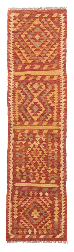 Alfombra de pasillo Alfombra Kelim - Splash - 190 x 47 cm - rojo