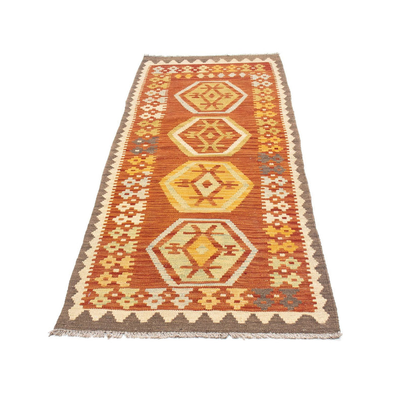 Alfombra de pasillo Alfombra Kelim - Oriental - 191 x 72 cm - óxido