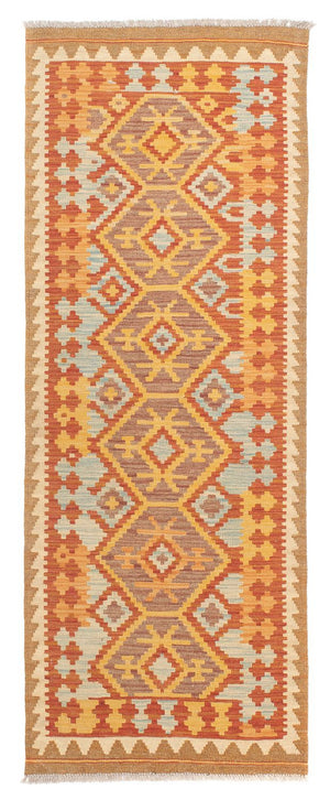 Alfombra de pasillo Alfombra Kelim - Splash - 189 x 69 cm - multicolor