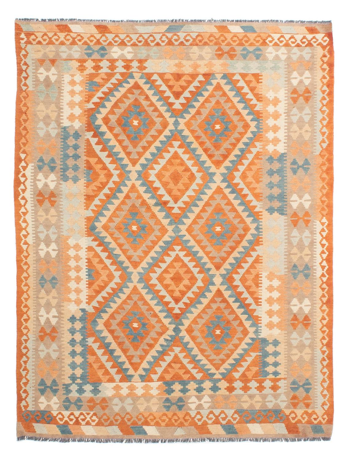 Alfombra Kelim - Splash - 214 x 159 cm - multicolor