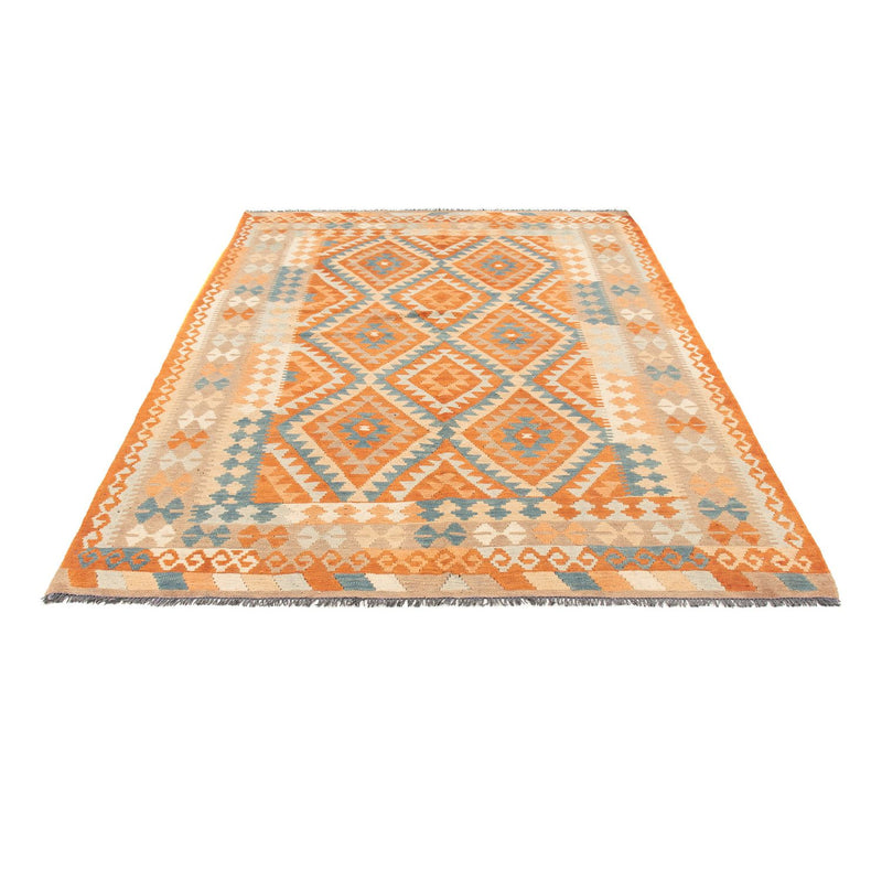Alfombra Kelim - Splash - 214 x 159 cm - multicolor