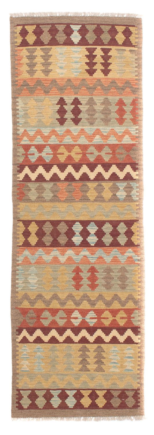 Alfombra de pasillo Alfombra Kelim - Splash - 200 x 62 cm - multicolor