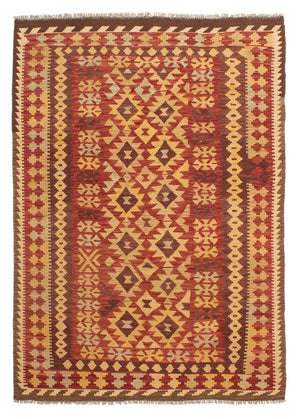 Alfombra Kelim - Splash - 195 x 141 cm - multicolor